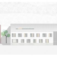 Lakóépület-apartman vázlatterv - Debrecen belváros